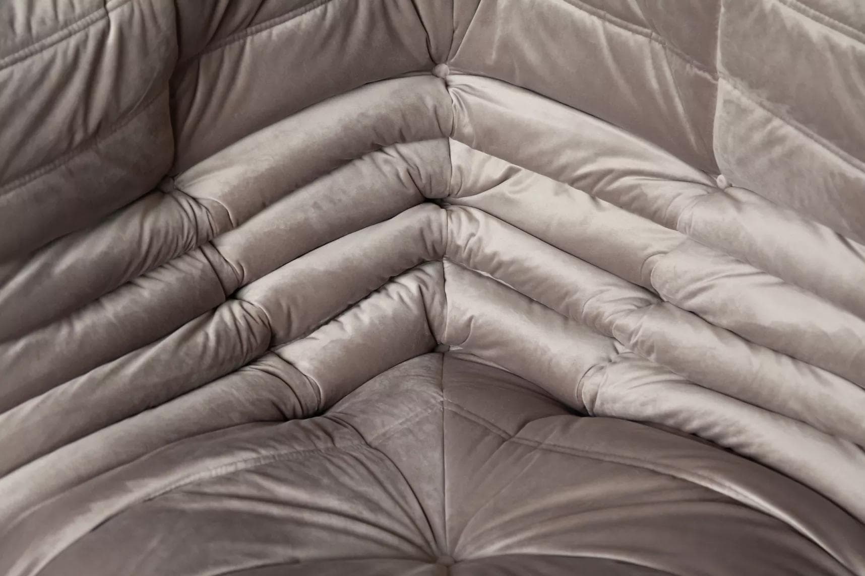 Narożnik Togo, velvet szary ciepły - 165188