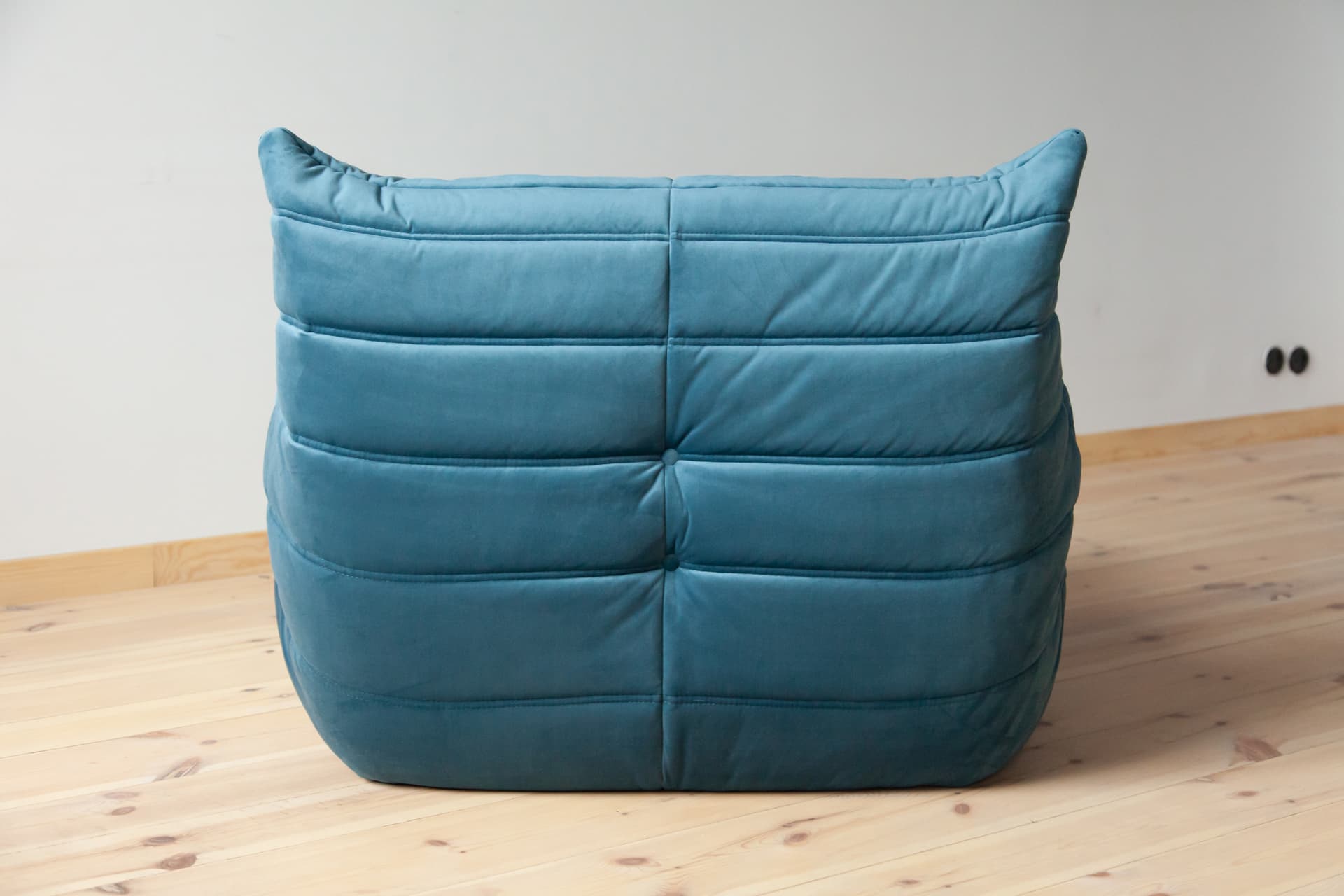 Fotel wypoczynkowy Togo, velvet błękitny morski - 165685