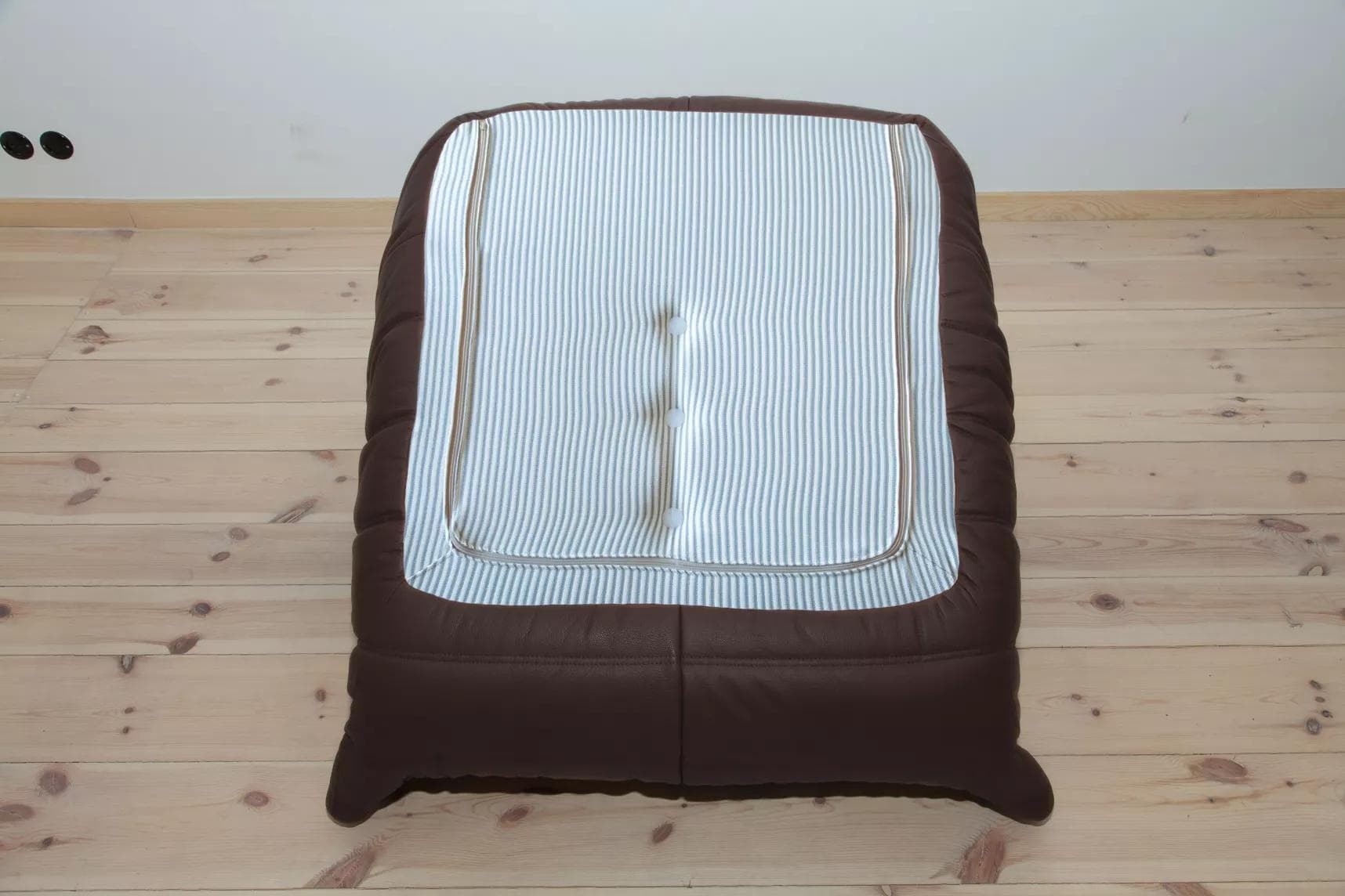 Fotel wypoczynkowy Togo, skóra brązowa madras - 165794