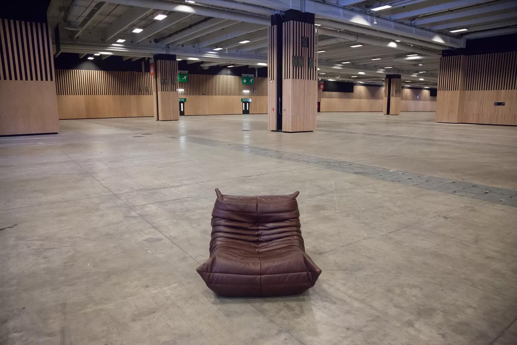 Fotel wypoczynkowy Togo, skóra czekoladowy brąz - 165848