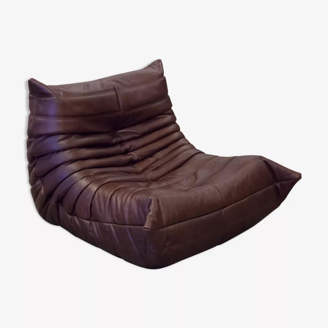 Fotel wypoczynkowy Togo, skóra czekoladowy brąz - 165847