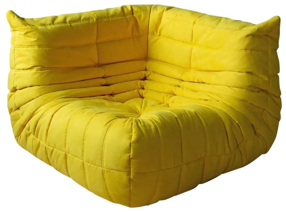 Narożnik Togo, mikrofibra cytrynowy żółty