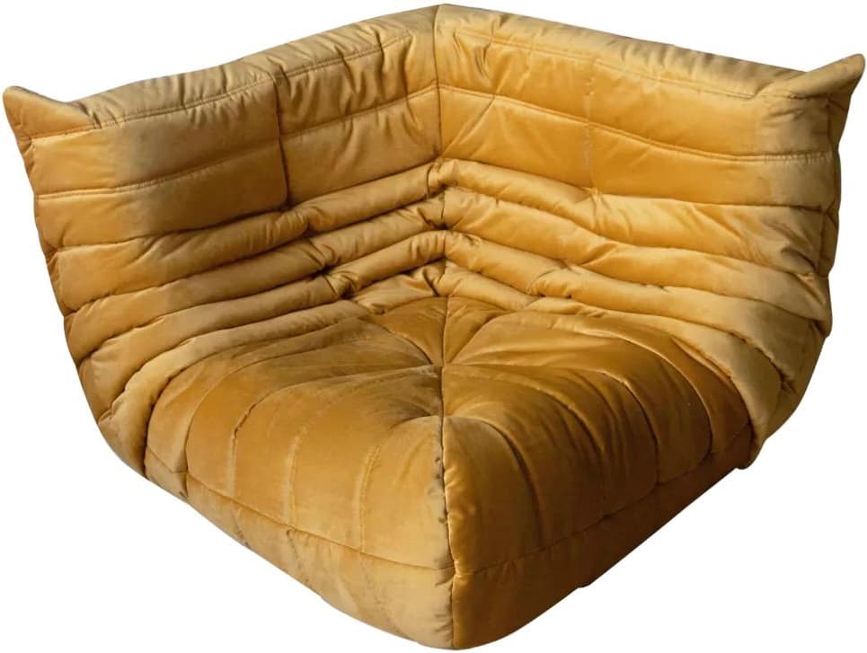 Narożnik Togo, velvet złoty