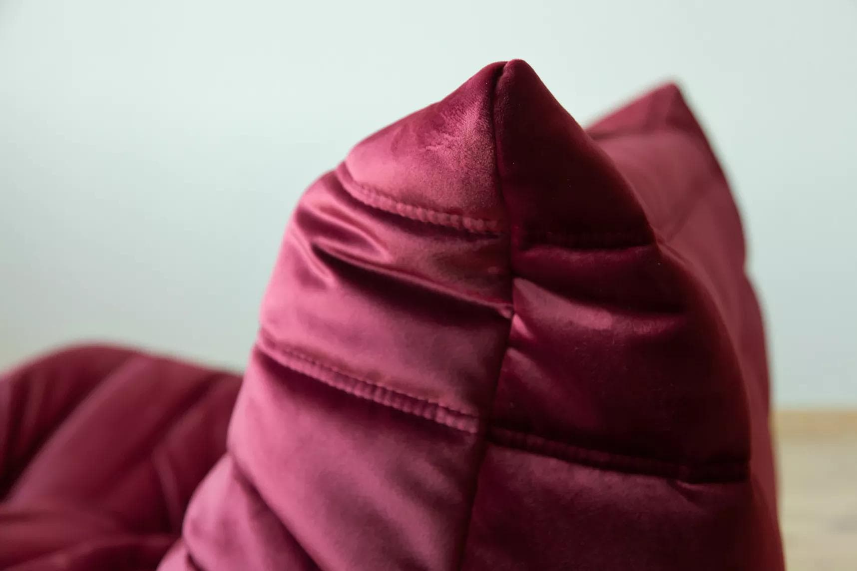 Fotel wypoczynkowy Togo, velvet bordowy - 165657