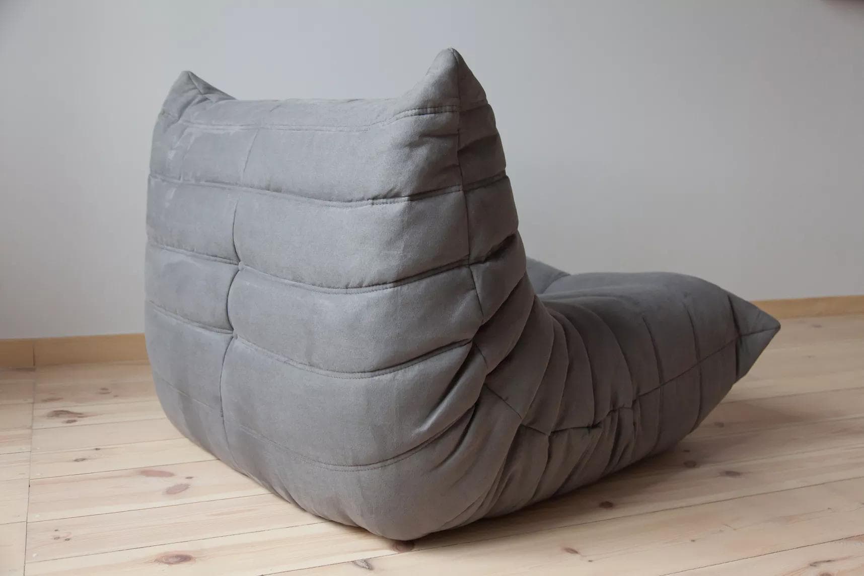 Fotel wypoczynkowy Togo, mikrofibra szara - 165717