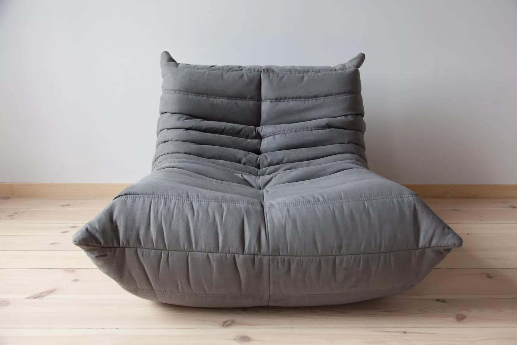 Fotel wypoczynkowy Togo, mikrofibra szara - 165715