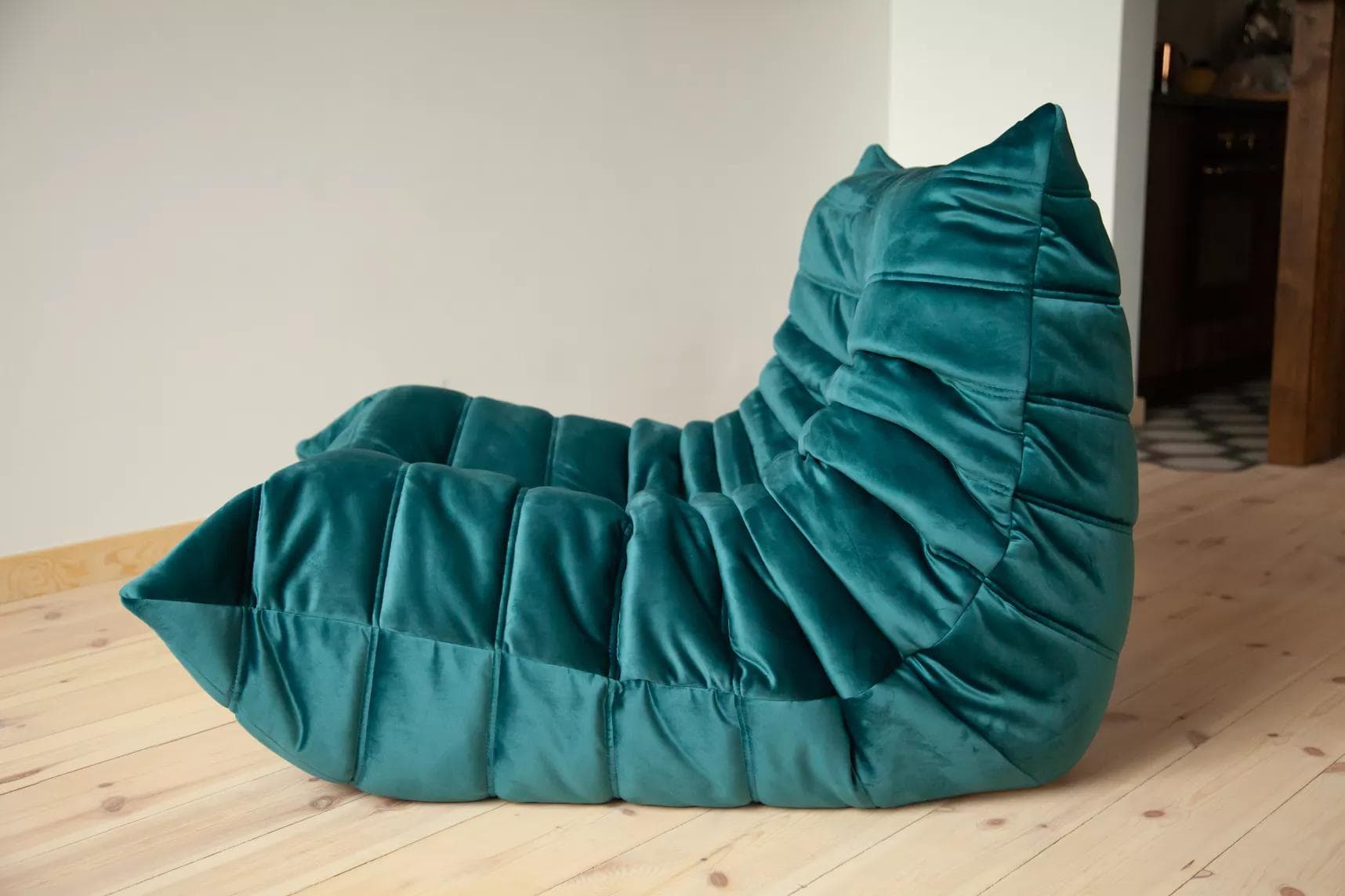 Fotel wypoczynkowy Togo, velvet zielony cyraneczka - 165156