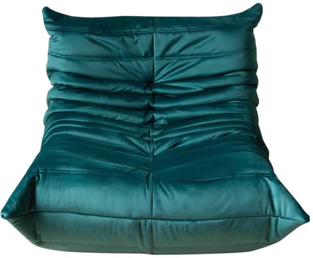 Fotel wypoczynkowy Togo, velvet zielony cyraneczka - WYMIARY