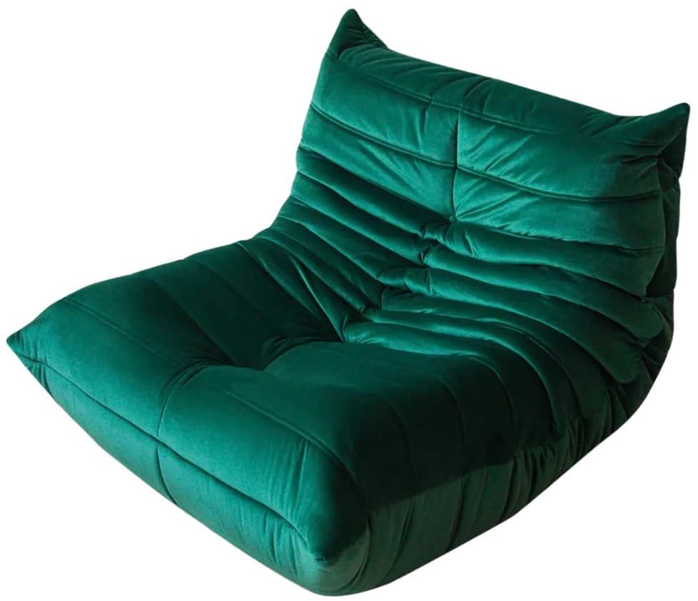 Fotel wypoczynkowy Togo, velvet zielony szmaragd