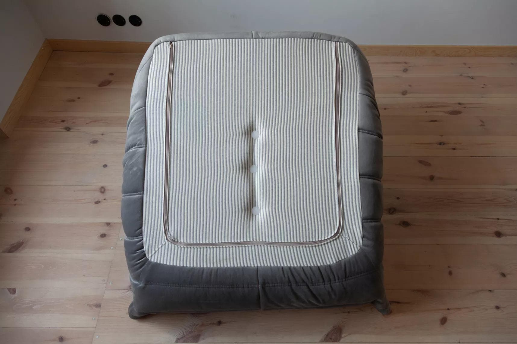 Fotel wypoczynkowy Togo, velvet szary srebrny - 165679