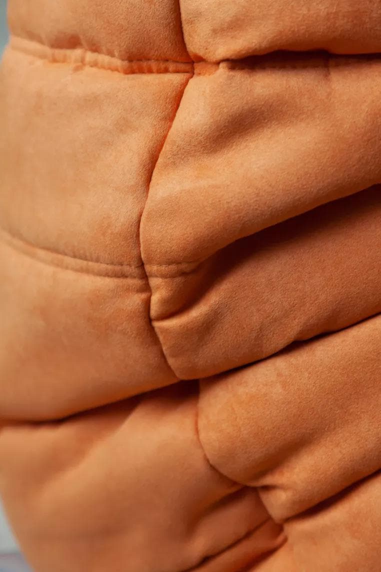 Fotel wypoczynkowy Togo, mikrofibra pomarańcz - 165749