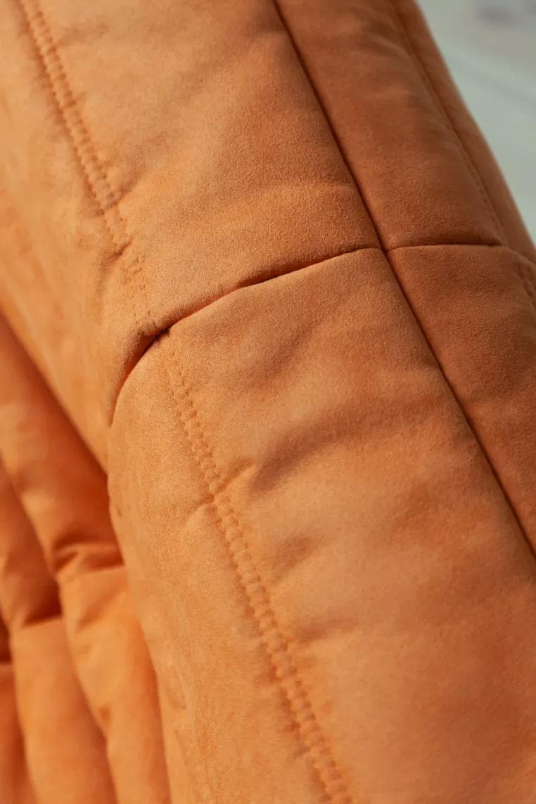 Fotel wypoczynkowy Togo, mikrofibra pomarańcz - 165748