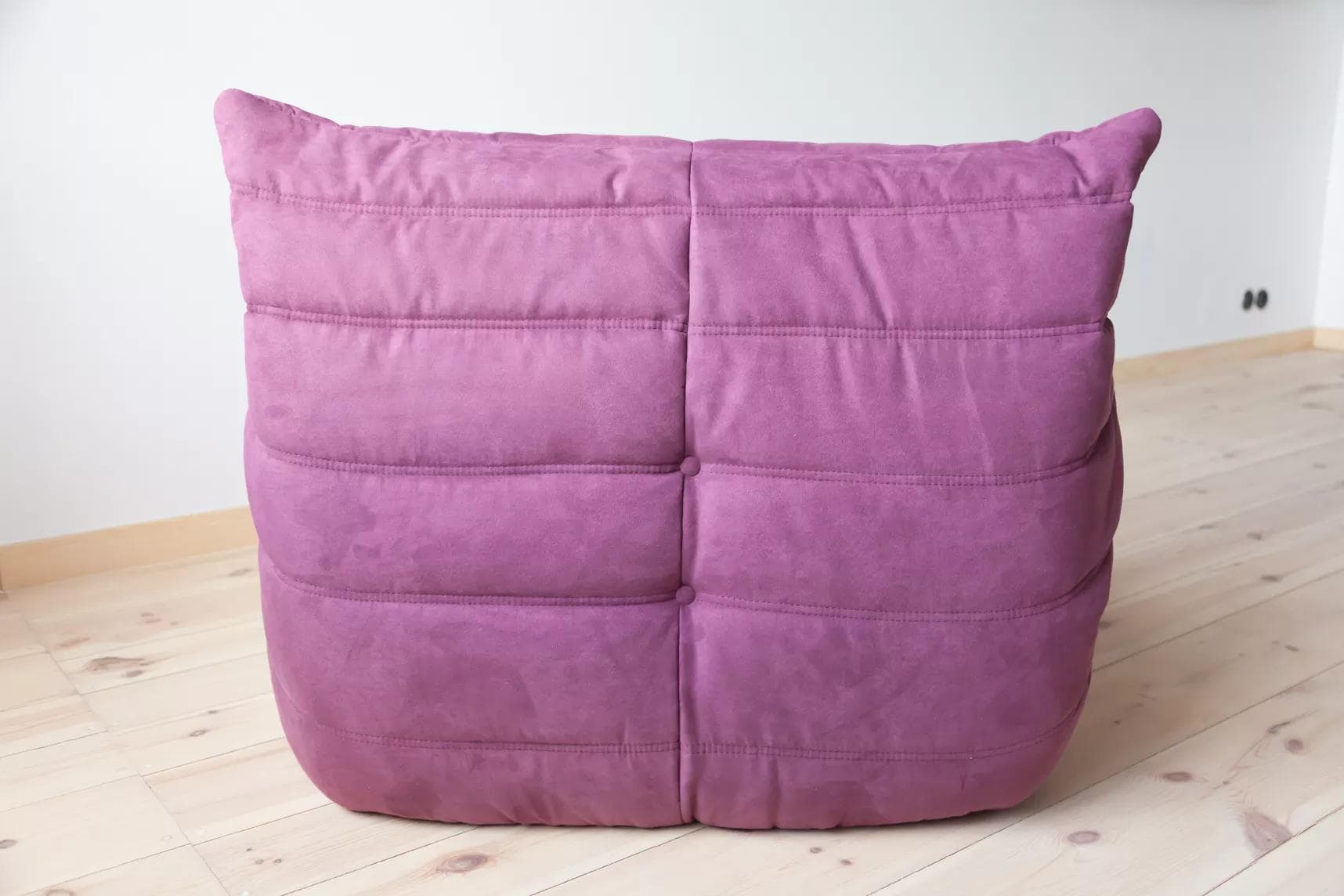 Fotel wypoczynkowy Togo, mikrofibra bakłażan - 165729