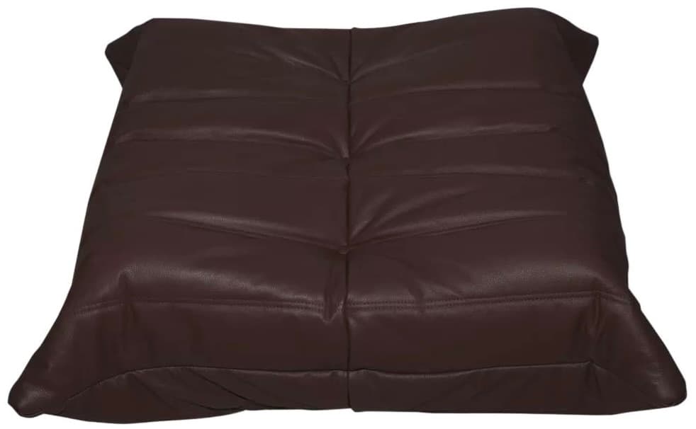 Podnóżek Togo, skóra brązowa madras - 59424