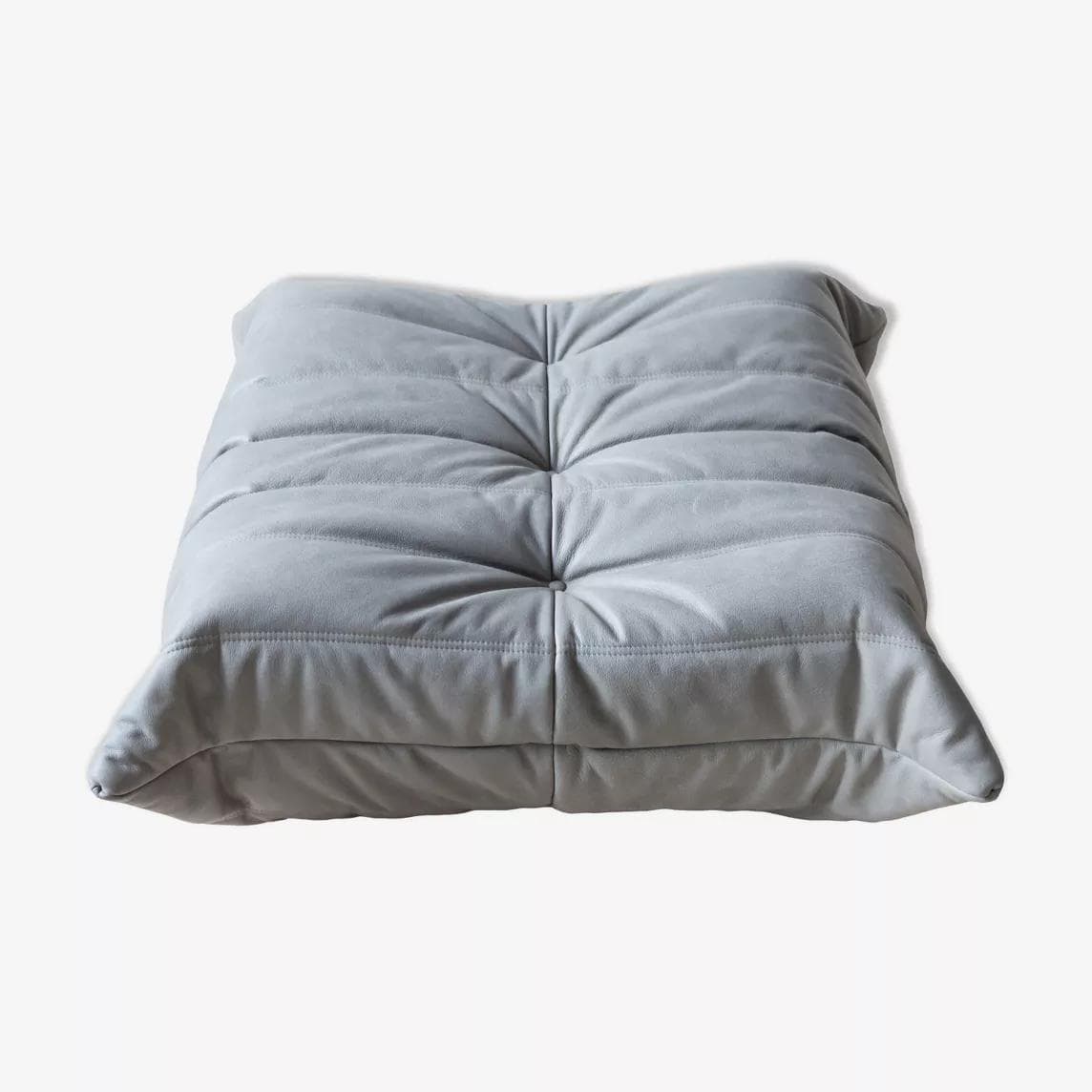 Podnóżek Togo, skóra szara madras - 165600