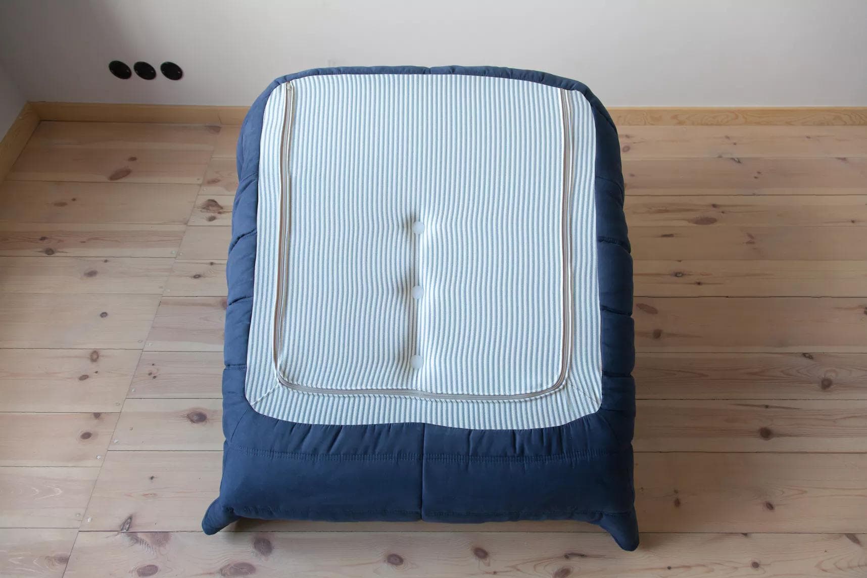 Fotel wypoczynkowy Togo, mikrofibra granatowy - 165896