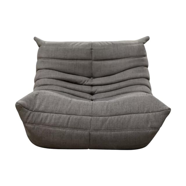 Fotel wypoczynkowy Togo, tekstylia ciepły szary - WYMIARY