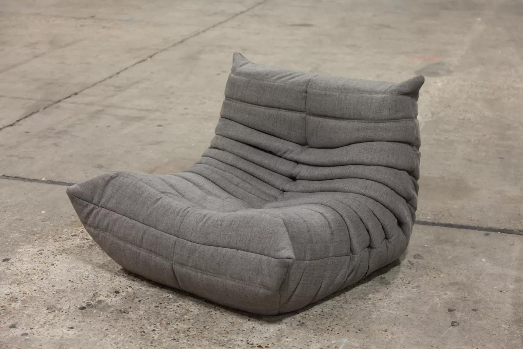 Fotel wypoczynkowy Togo, tekstylia ciepły szary - 165332