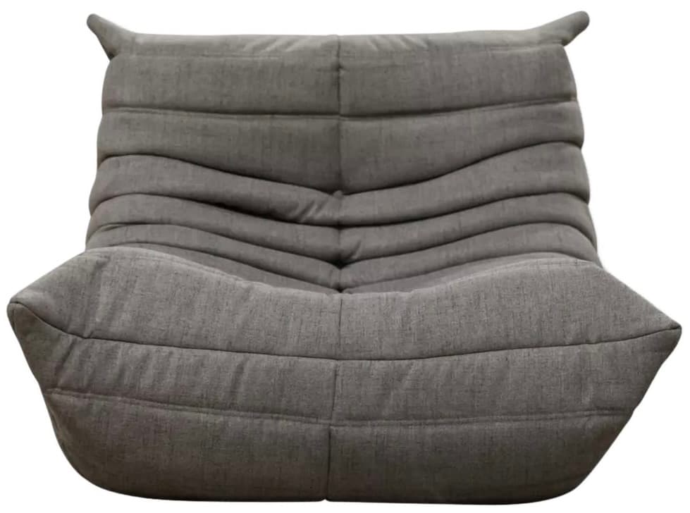 Fotel wypoczynkowy Togo, tekstylia ciepły szary - 59417