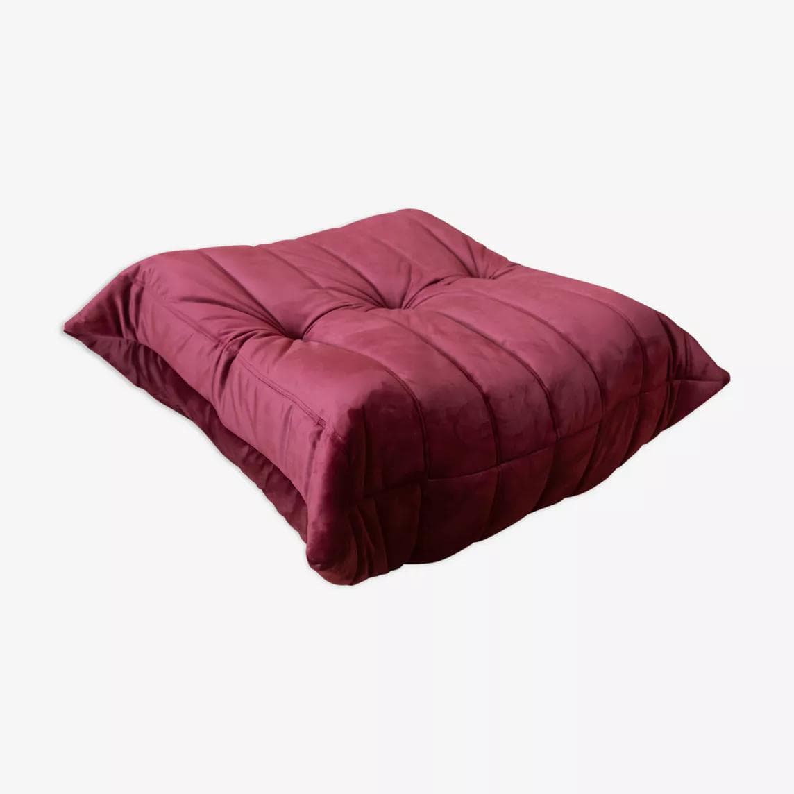 Podnóżek Togo, velvet bordowy - 165646