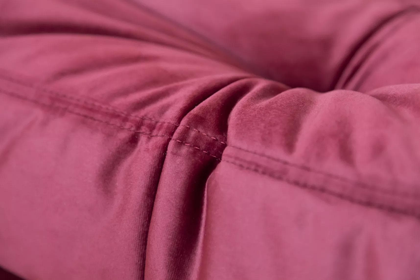 Podnóżek Togo, velvet bordowy - 165652