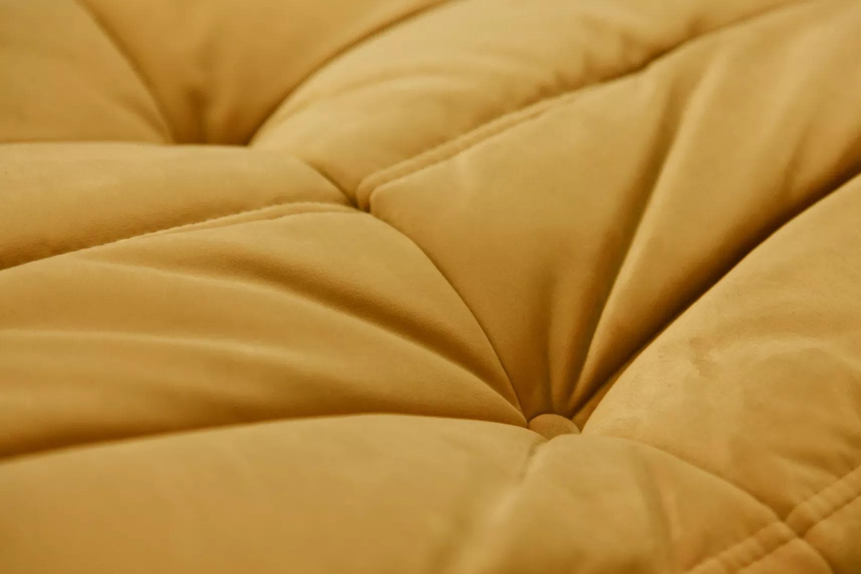 Podnóżek Togo, velvet musztardowy żółty - 165633