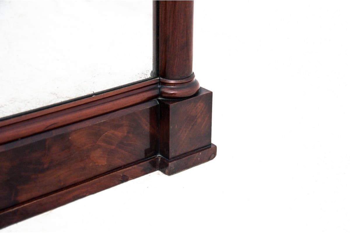 Mahogany Wall Mirror, Biedermeier Style, Northern Europe, 1860s - 49475