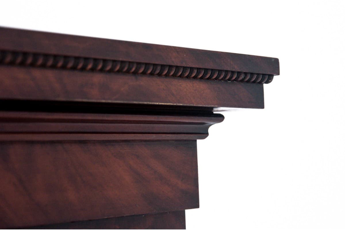 Mahogany Wall Mirror, Biedermeier Style, Northern Europe, 1860s - 49473