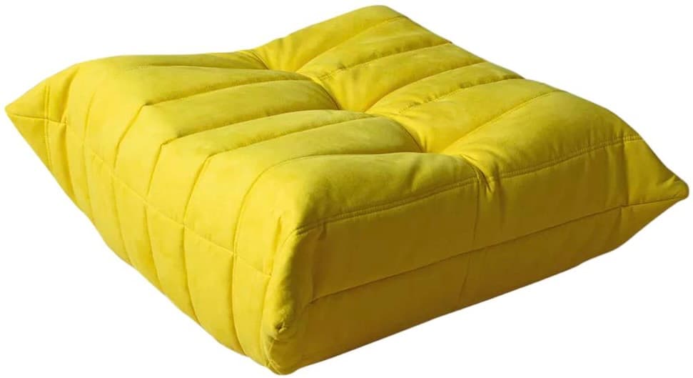 Podnóżek Togo, mikrofibra cytrynowy żółty - 59447