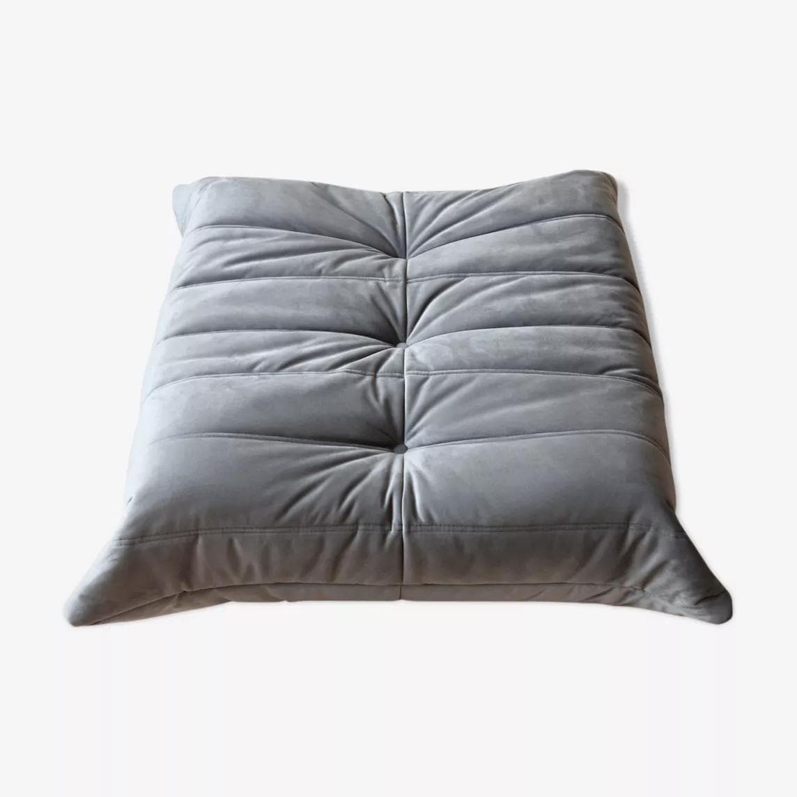 Podnóżek Togo, velvet szary srebrny - 165937