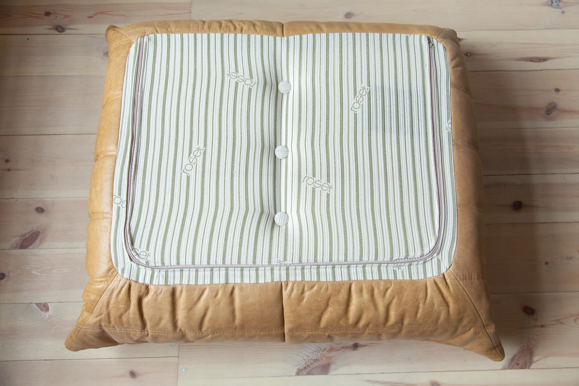 Podnóżek Togo, skóra brązowa camel - 165975