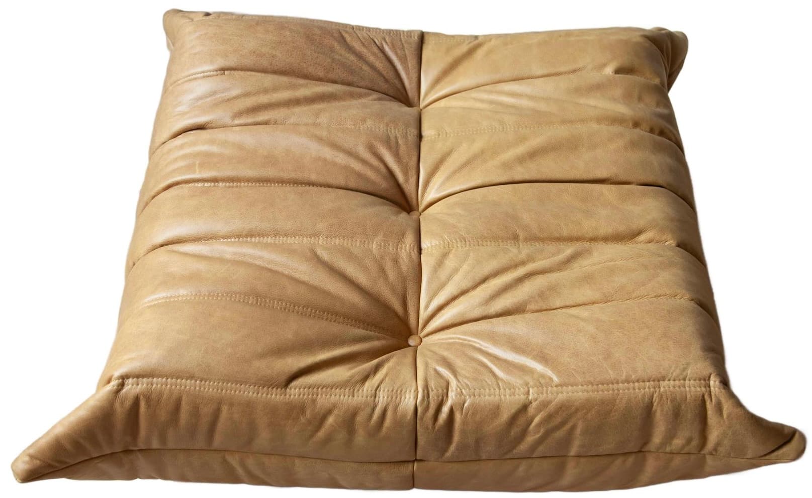 Podnóżek Togo, skóra brązowa camel - 59382