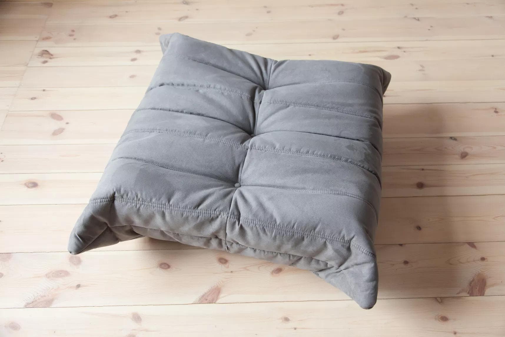 Podnóżek Togo, mikrofibra szara - 165556