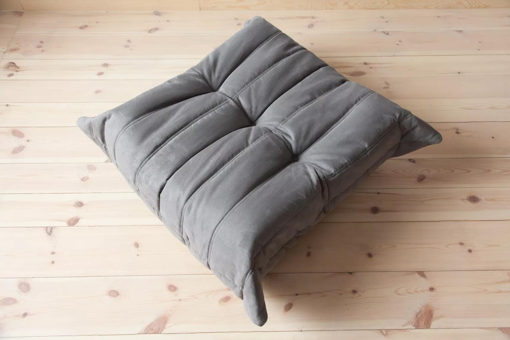 Podnóżek Togo, mikrofibra szara - 165553