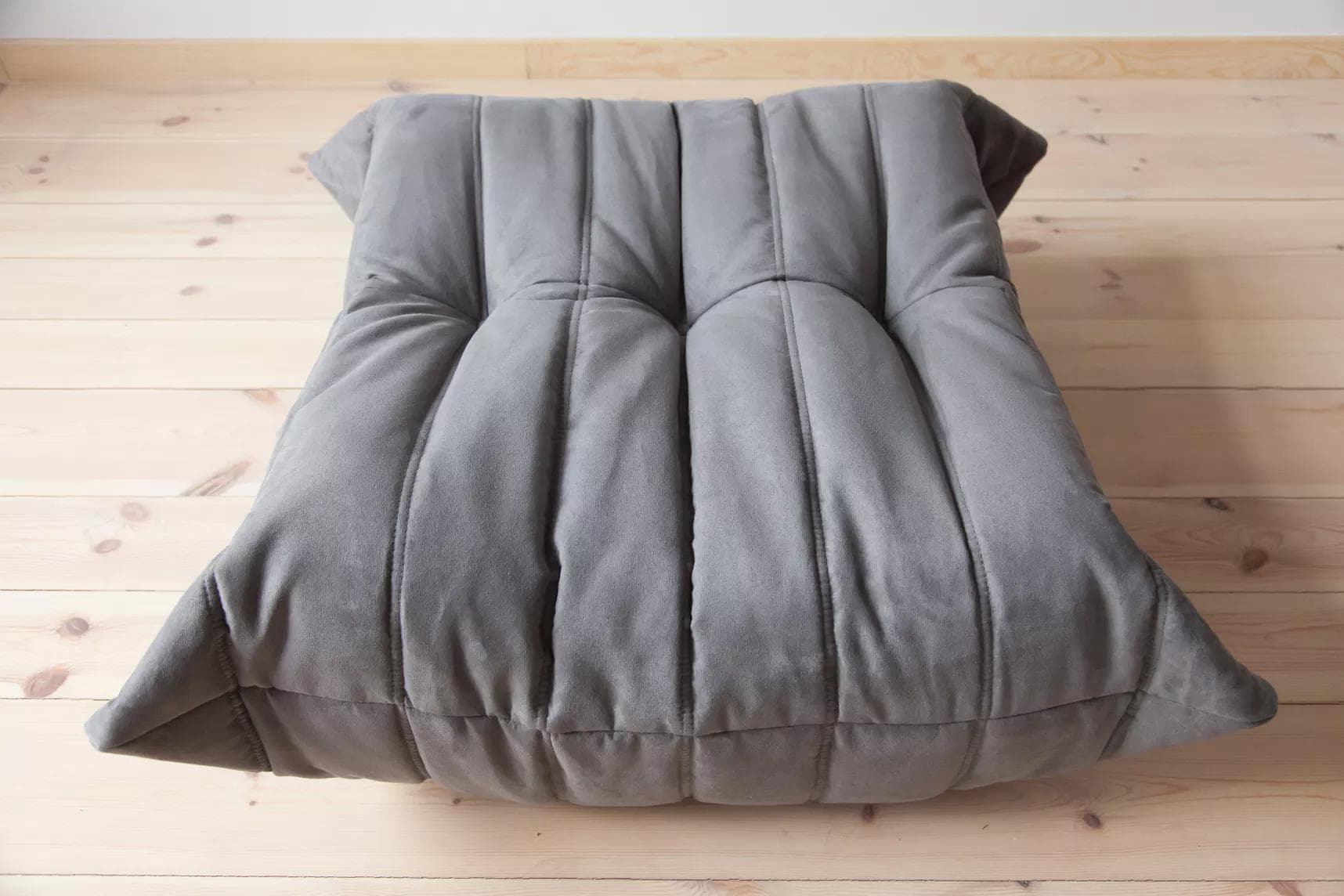 Podnóżek Togo, mikrofibra szara - 165555