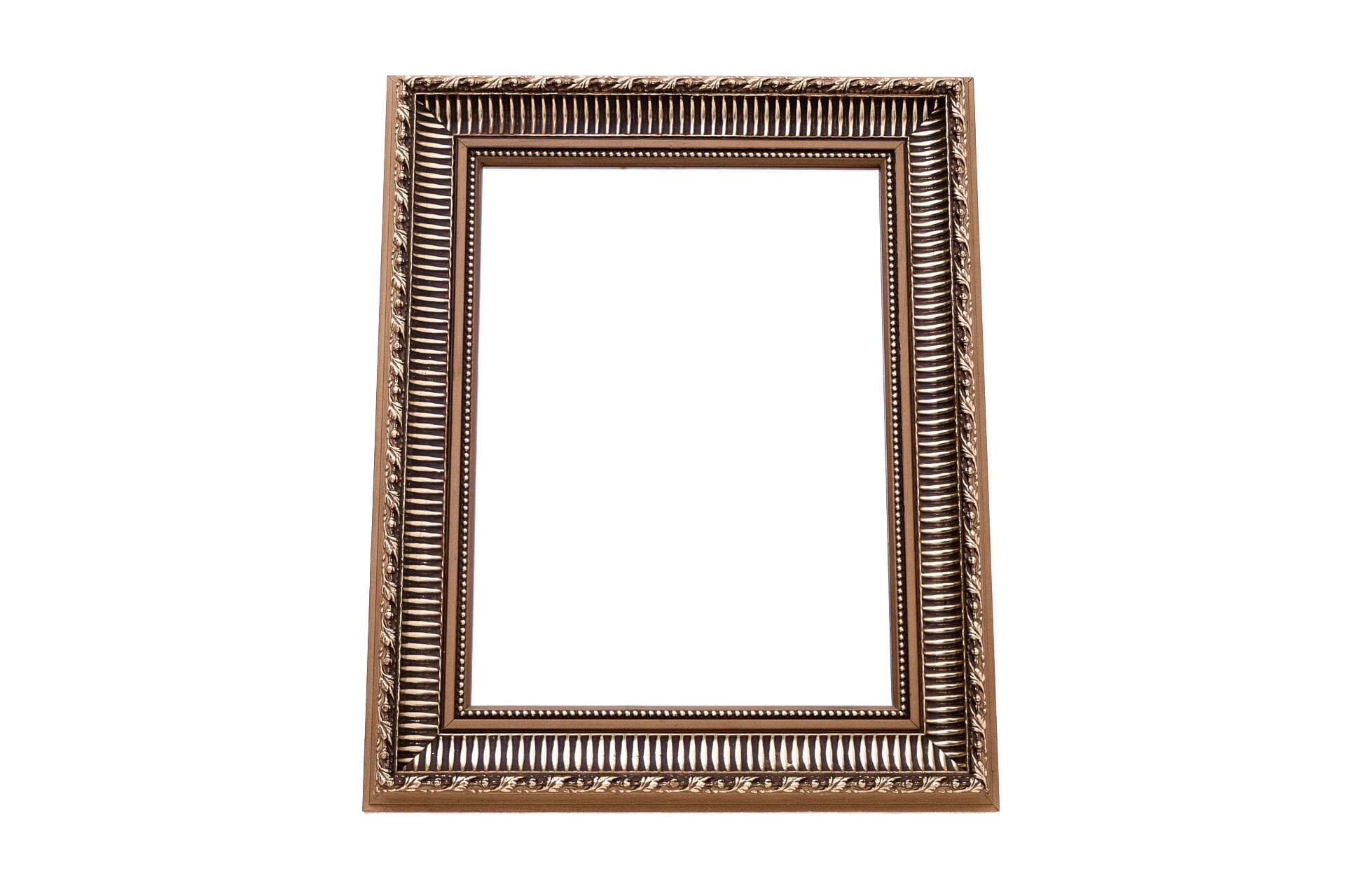 Golden Wall Mirror, Baroque Style, 1950s