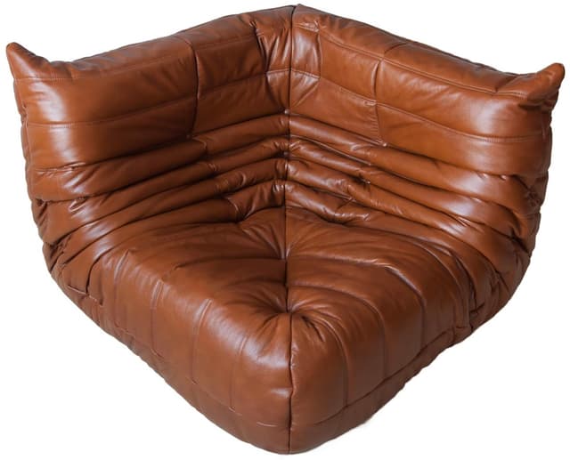 Narożnik Togo, skóra brązowa whisky - WYMIARY