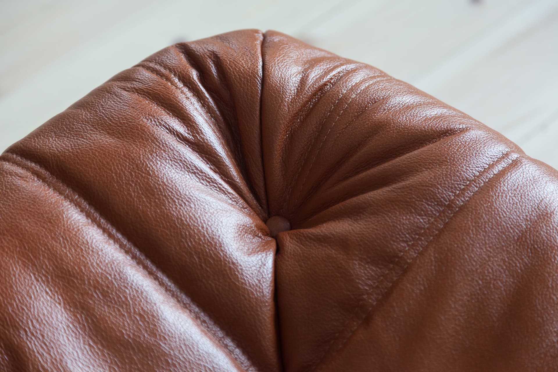 Narożnik Togo, skóra brązowa whisky - 165921