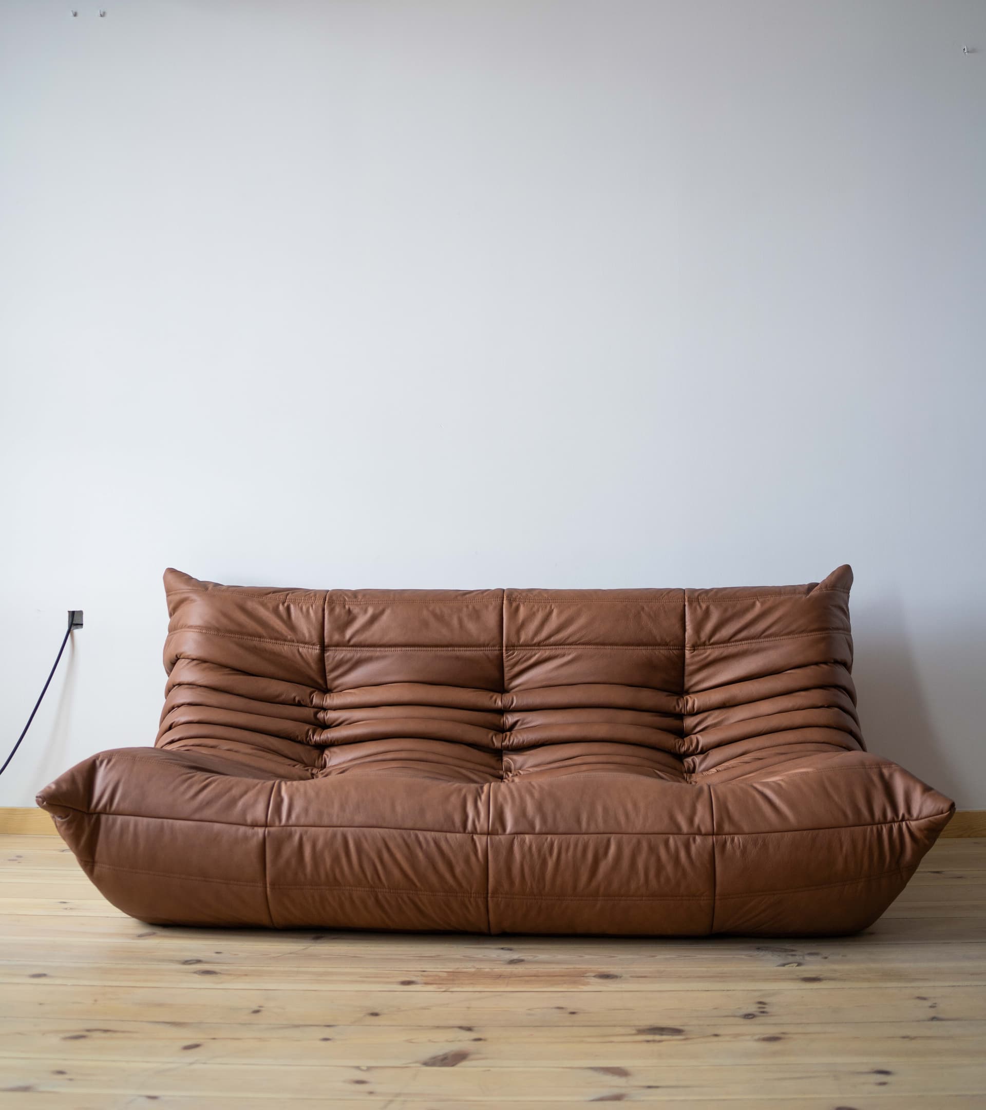 Zestaw wypoczynkowy Togo 5 części, skóra brązowa folk - 166052