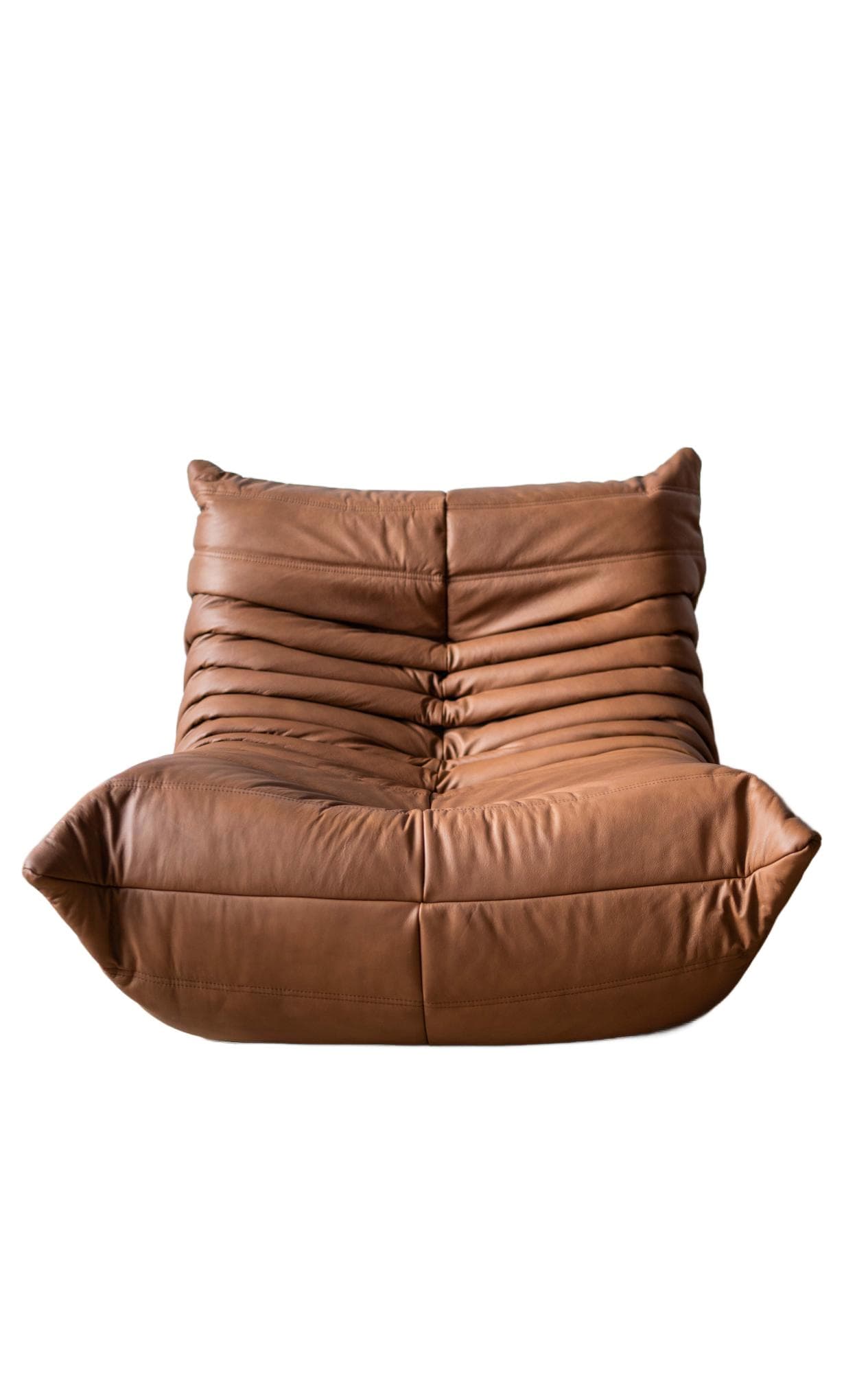 Zestaw wypoczynkowy Togo 5 części, skóra brązowa folk