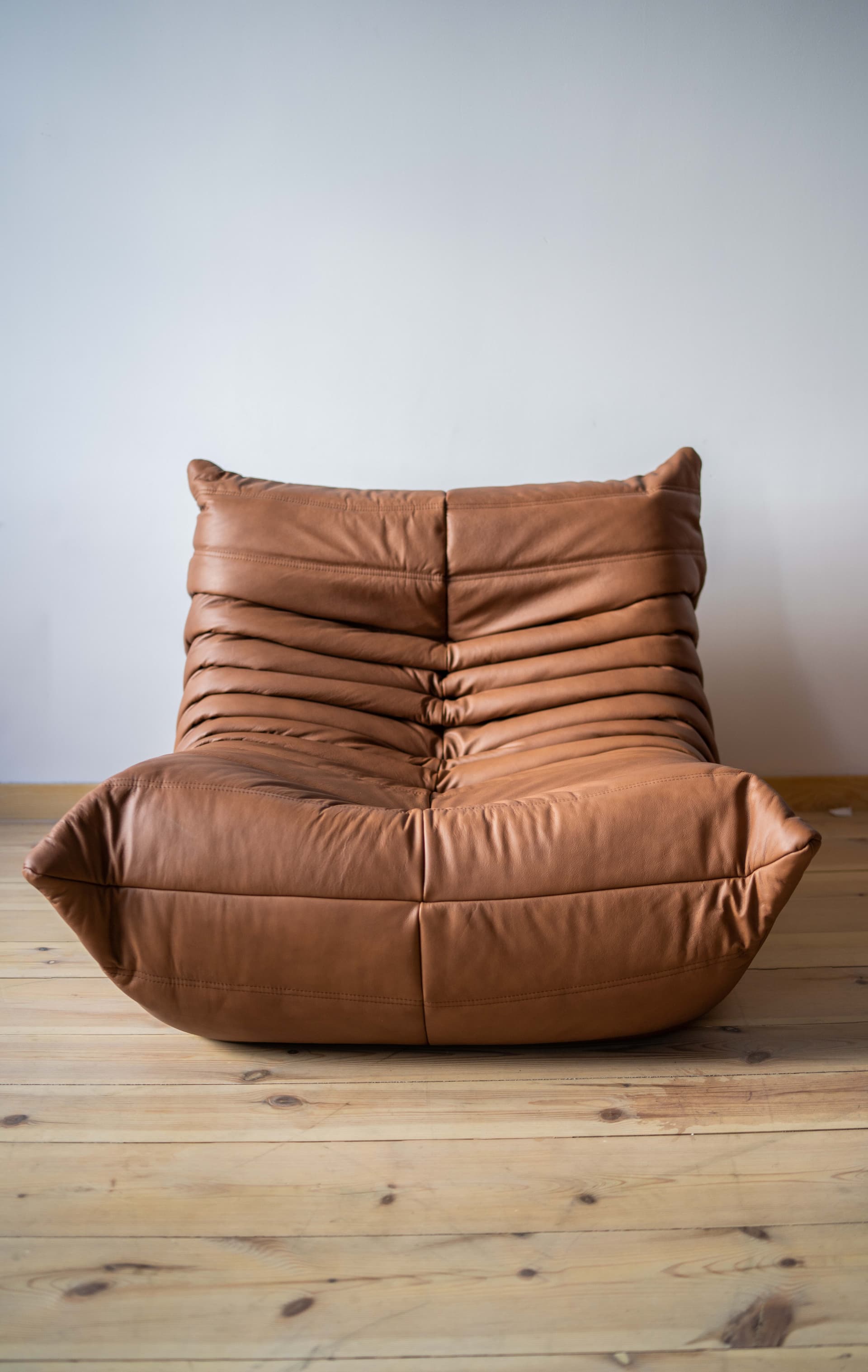 Zestaw wypoczynkowy Togo 5 części, skóra brązowa folk - 166043