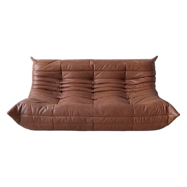 Sofa Togo trzyosobowa, skóra brązowa kentucky - WYMIARY