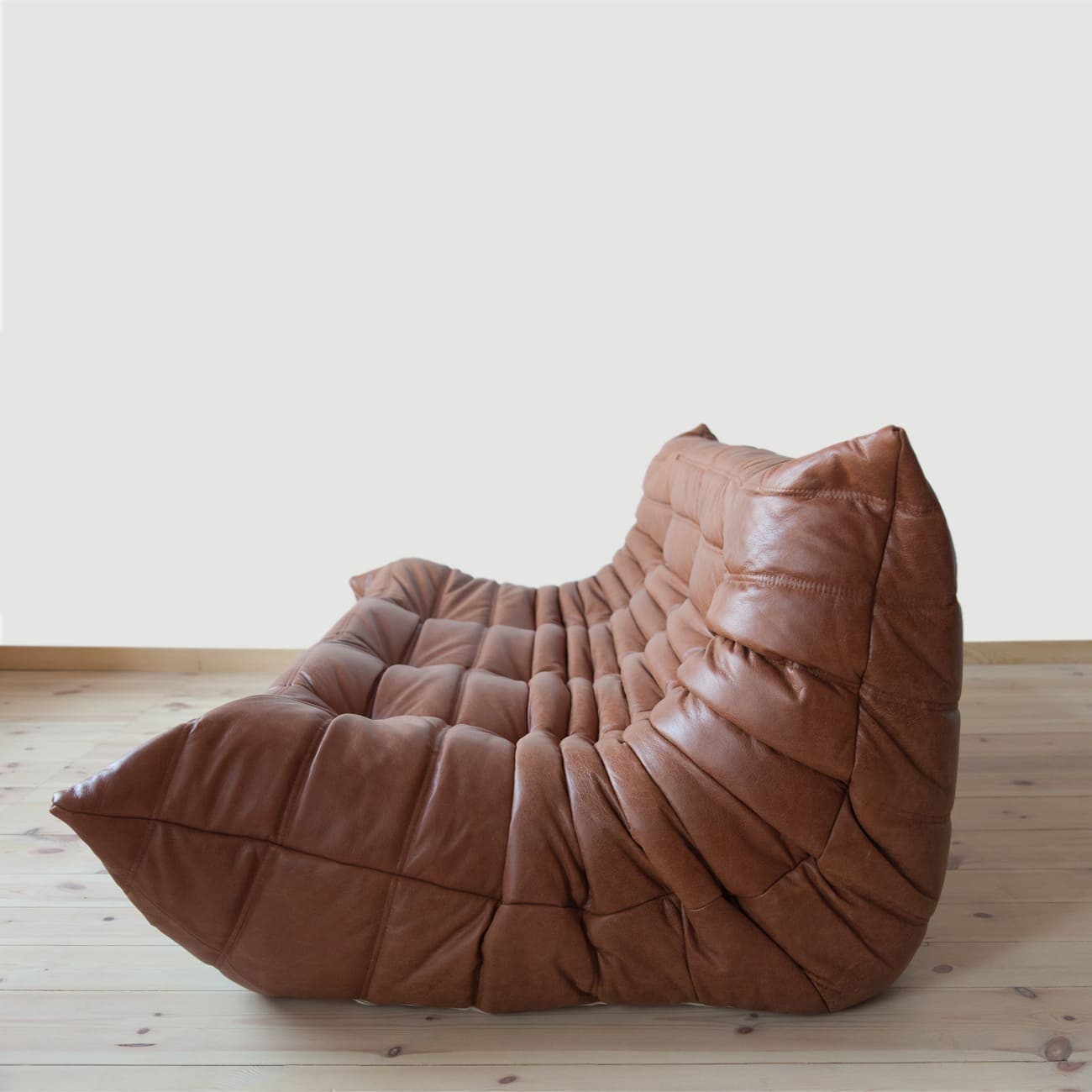 Sofa Togo trzyosobowa, skóra brązowa kentucky - 165463