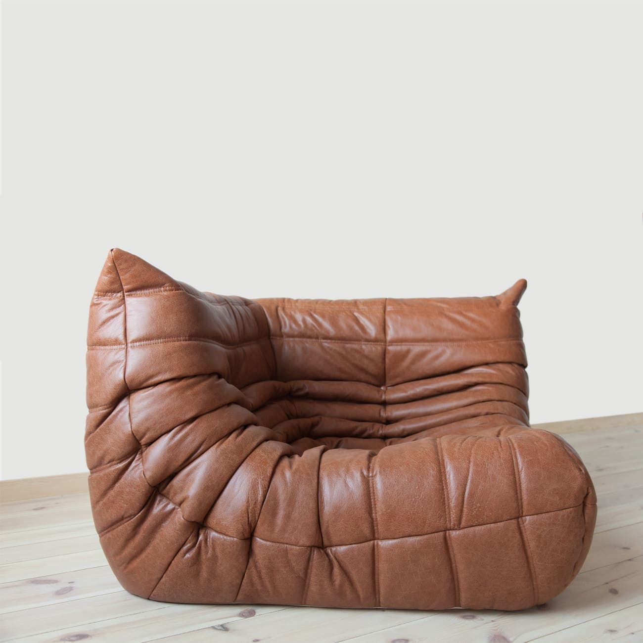 Narożnik Togo, skóra brązowa kentucky - 165458