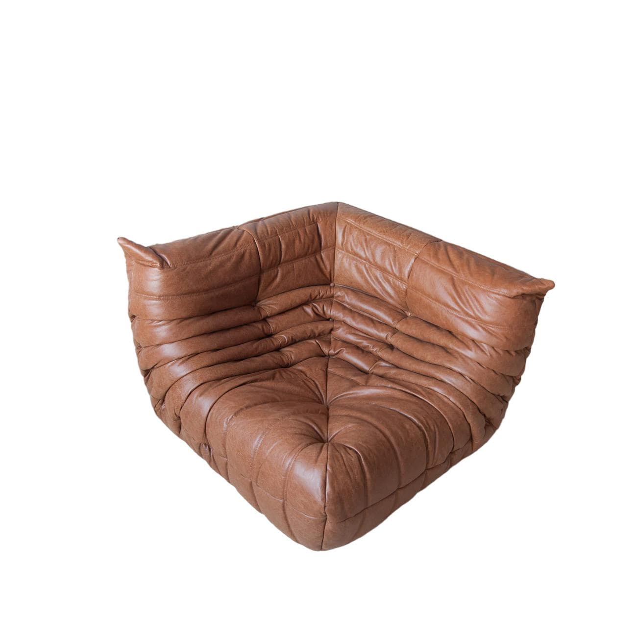 Narożnik Togo, skóra brązowa kentucky