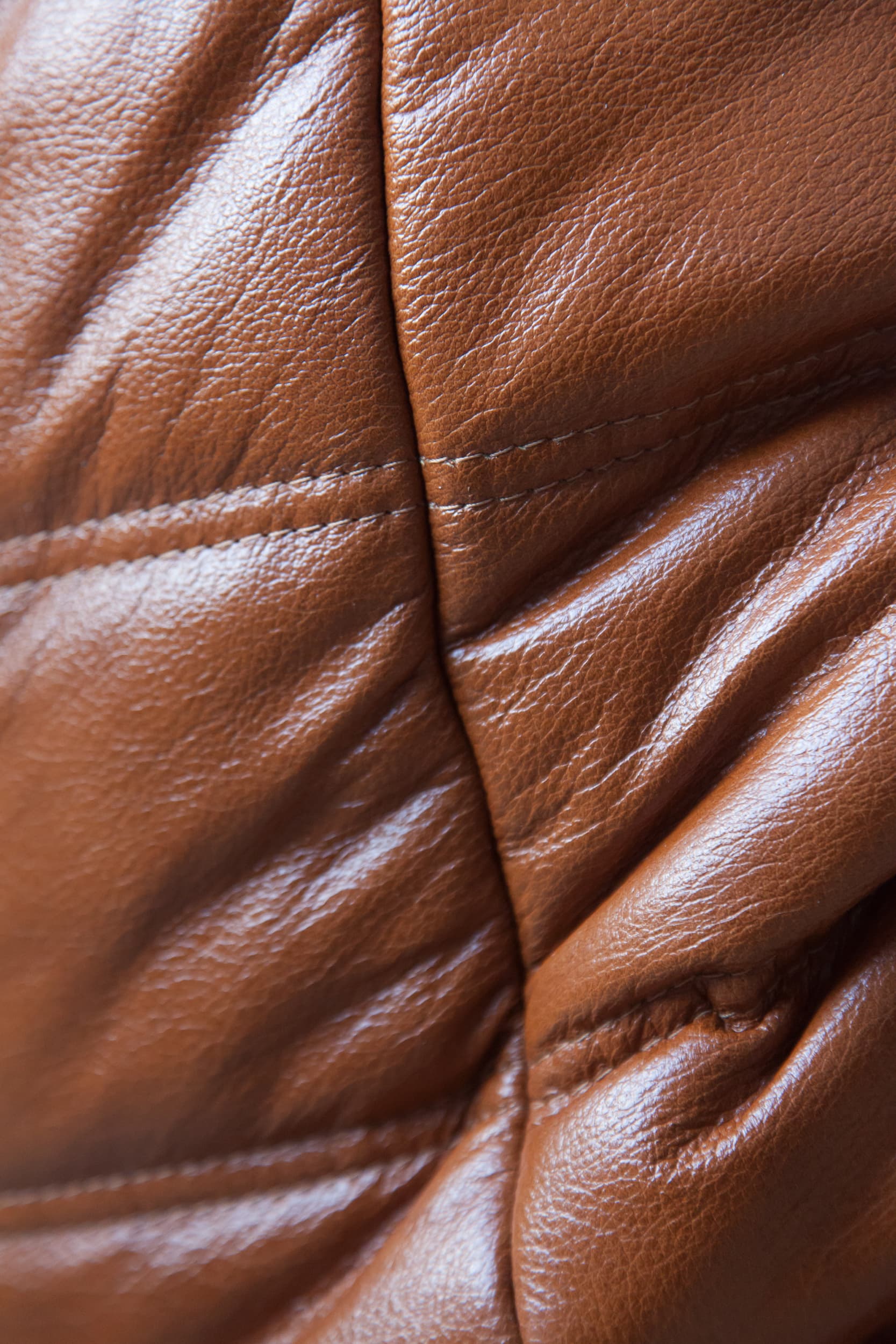 Sofa Togo dwuosobowa, skóra brązowa whisky - 166012