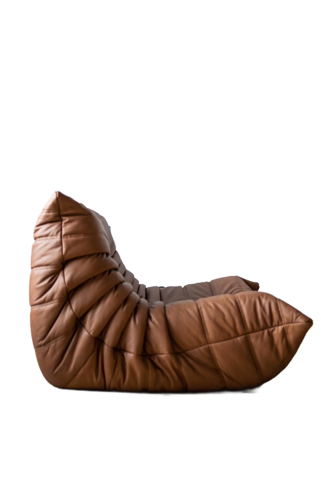 Fotel wypoczynkowy Togo, skóra brązowa folk - 184820