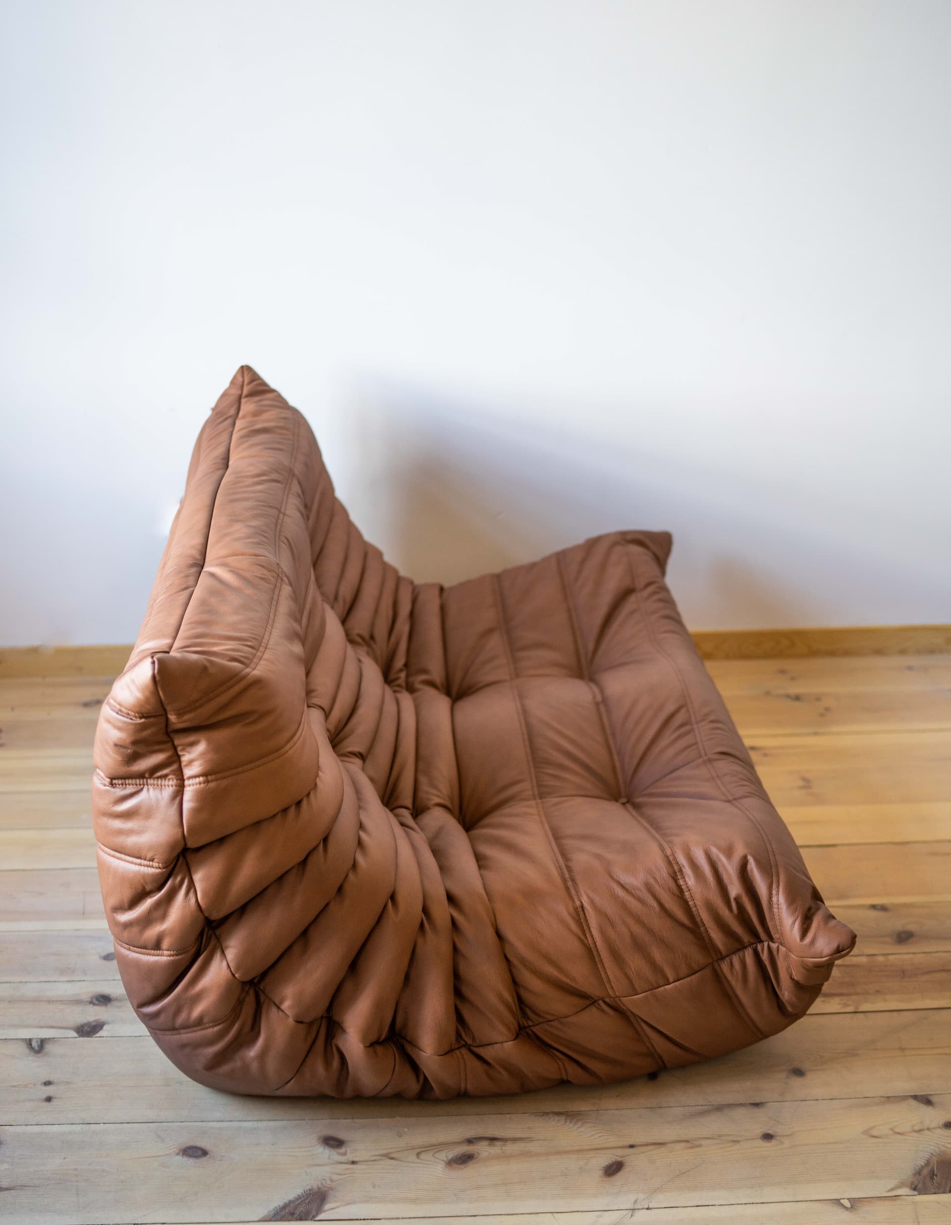 Sofa Togo dwuosobowa, skóra brązowa folk - 165511