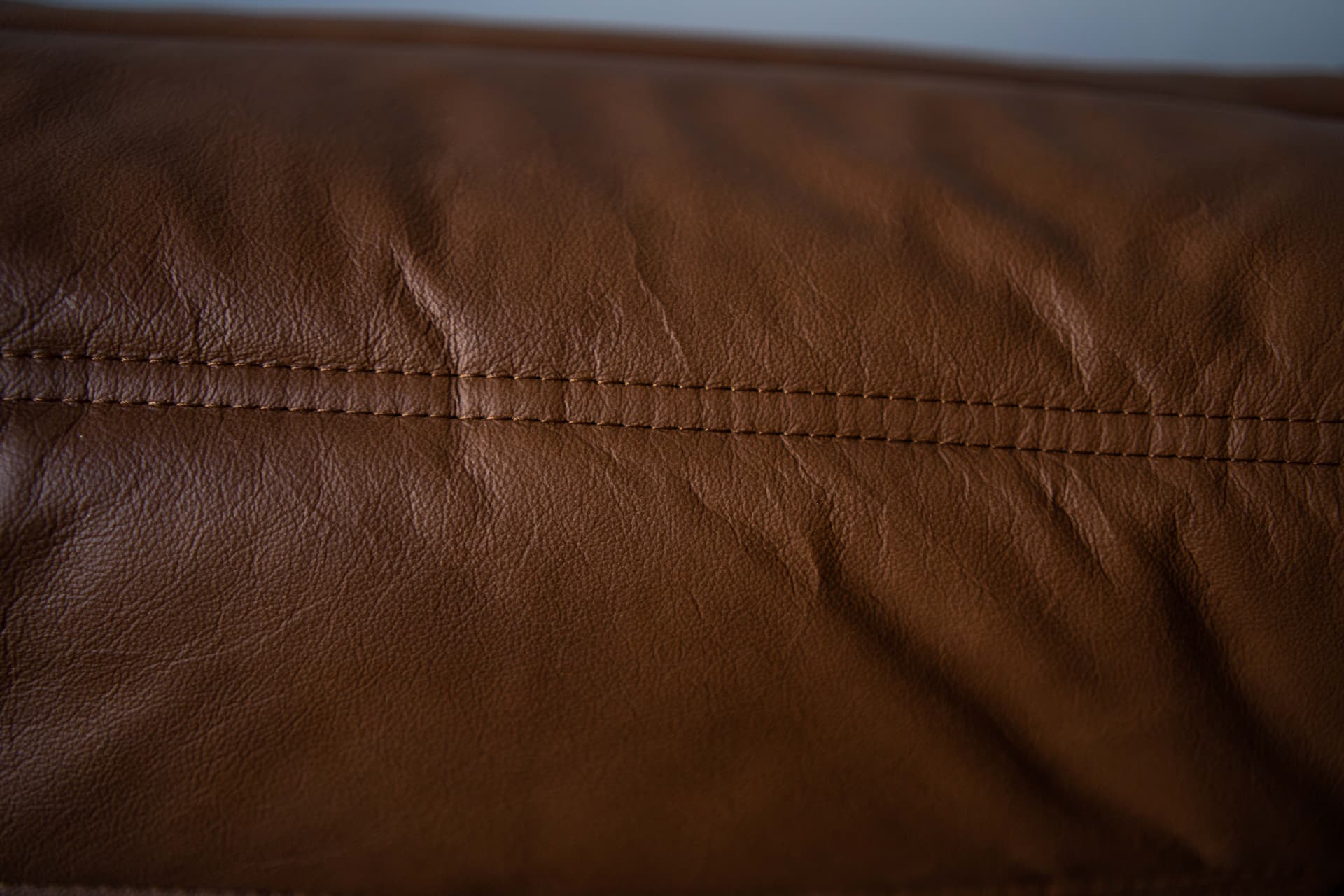 Sofa Togo dwuosobowa, skóra brązowa folk - 165516