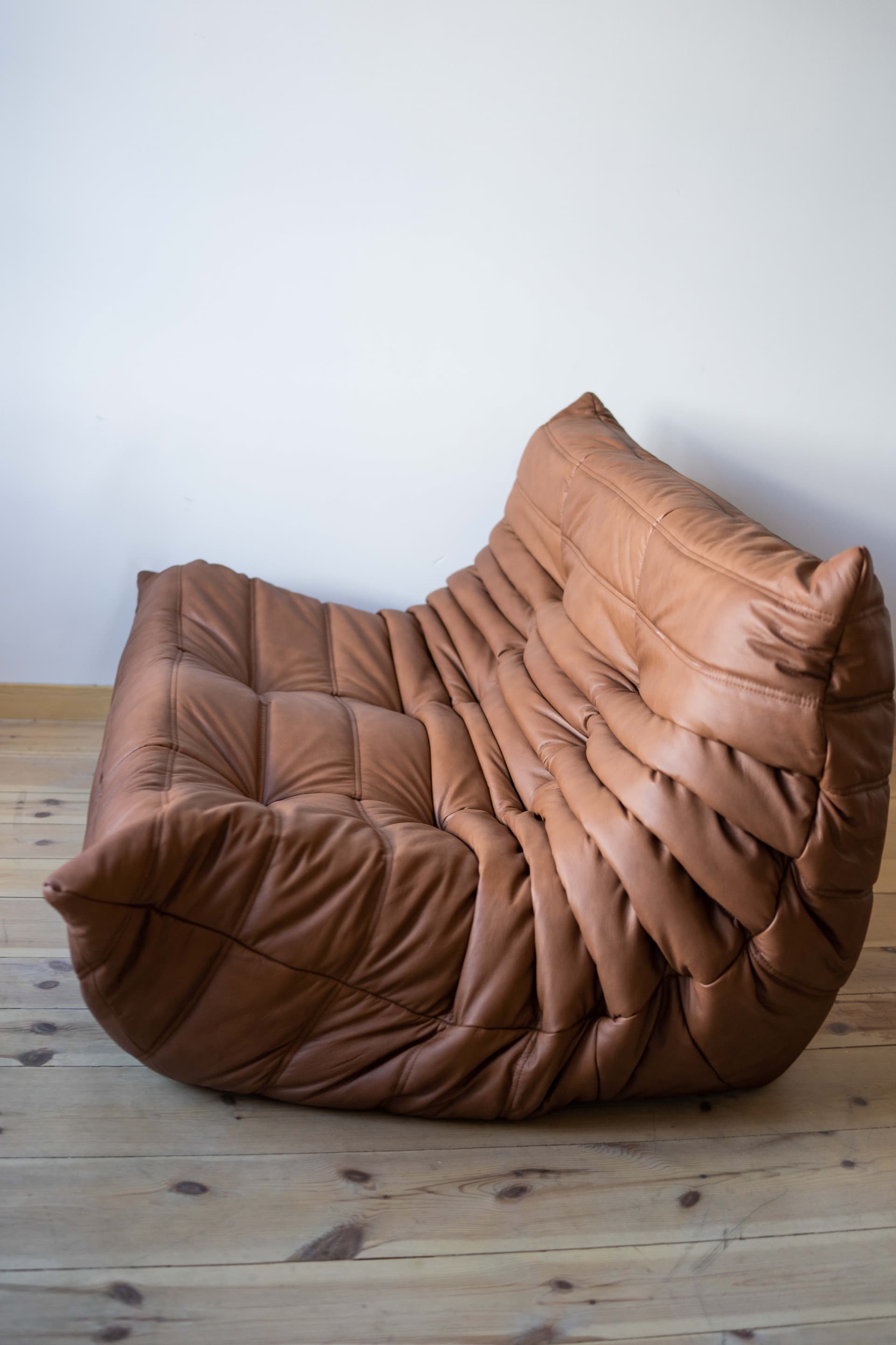 Sofa Togo dwuosobowa, skóra brązowa folk - 165500